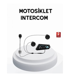 Mey İthalat® BT22 Kablosuz Kask Kulaklığı – Bluetooth 5.0, Intercom, Su Geçirmez ve Uzun Ömürlü Bata
