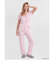 LCW DREAM Pembe Puantiyeli Kadın Pijama Takım