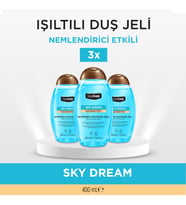 Deep Fresh Duş Jeli Shimmer Mavi Kapaklı 3 x 400 ml