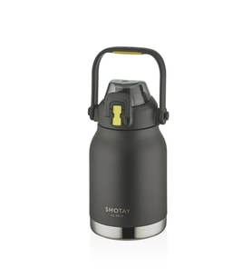 Shotay Çelik Termos Matara Phone Holder 1000Ml Siyah