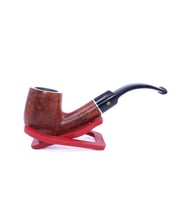 Şahin Sarı Yıldız Mod X160 Bent Billiard 9mm Filtreli Akrilik Saplı Pipo 237206 (Kahverengi)