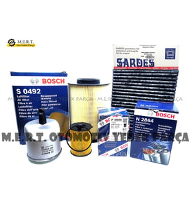 Volvo S40 1.6 Dizel Bosch Filtre Bakım Seti (2010-2015)