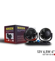 Niken Küçük Çift Başlı 12V Vantilatör 4 Inç 6,5W (Karışık)