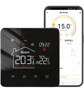 Lexroo WiFi Kablolu Akıllı Oda Termostatı (Tuya ve Smart Life Uyumlu)