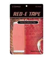 True Tape Red-E Tape Protez Saç Bandı Oval " C Contour" (1,90 cm x 7,5 cm) 36 Adet