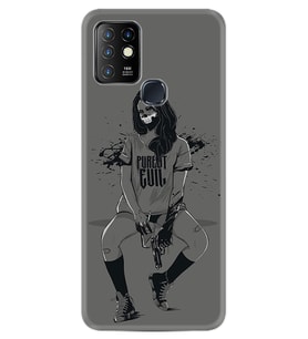 INFINIX Hot 8 9 10 11S Hot 10 Play 10T Kılıf Desemli Silikon Purest Evil 1627