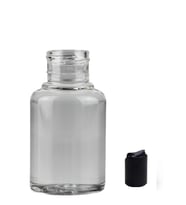 60ml pet şeffaf şişe disctop kapak, 24 adet, dezenfektan şişesi, kozmetik şişe, şampuan şişesi, plastik şişe, aroma şişesi