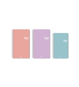 Pastel 72 Yaprak Çizgili 16X23 Defter Spiralli Pp Kapak - 1 adet