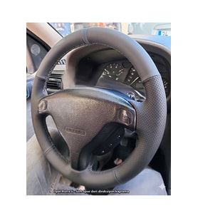 Opel Astra G 2001 Araca Uyumlu Direksiyon Kılıfı GRİ YÜZÜKLÜ