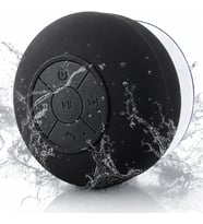 Su Geçirmez Bluetooth Hoparlör Vantuzlu Havuzda Yağmurlu Havalarda IPx4 3W Kaliteli Ses Banyo Duş Hoparlörü S56 (Siyah)