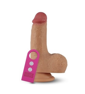 River World 7 Titreşimi Olan Sese Duyarlı 15 cm'lik Usb Şarjlı Gerçekçi Vibratör