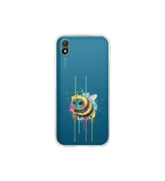 Huawei Y5 2019 ile uyumlu Splash arı tasarımlı şeffaf silikon kılıf