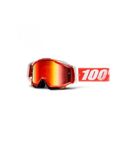 Motosiklet Motocross Gözlük Polikarbonat Lens Profesyonel Mx Atv Enduro Mtb Kross Gözlük Red-white