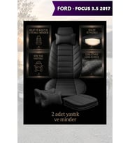 focus 35 2017 Koltuk ve Kılıf uyumlu Siyah Lüks Yastık Minder 2 Minder 2 Yastık