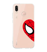 Huawei P20 Lite Uyumlu Baskılı Yumuşak Silikon Şeffaf Telefon Kılıfı