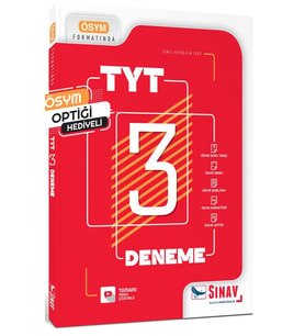 TYT Tamamı Video Çözümlü 3 Deneme Sınav Yayınları