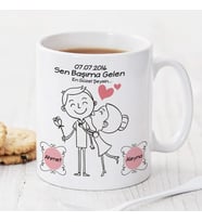 Kişiye Özel Sen Başıma Gelen En Güzel Şeysin Kupa Bardak