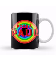 Paul Pogba   Vintage Retro Rainbow Style Kupa Bardak Porselen