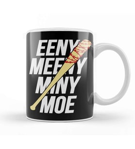Eeny Meeny Miny Moe Negan Kupa Bardak Porselen