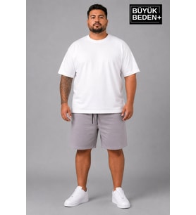 Süperlife Büyük Beden Erkek Bağcıklı Şort SPR26BSR592