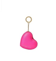 Victoria's Secret Heart Pouch Keychain Hot Pink