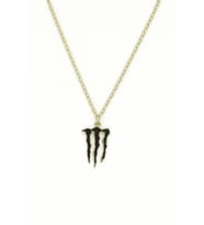 Siyah Monster Logo Unisex Kolye – Güçlü ve Modern Tasarım