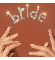 Valmont Accessories Bride Yazılı Kristal Taşlı Işıltılı Bekarlığa Veda Tacı