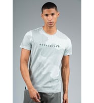 Maraton Regular Erkek Bisiklet Yaka Açık Yeşil Melanj- T-shirt