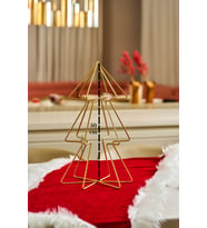 Mat Gold 50cm Yılbaşı Ağacı Metal,Süslenebilir