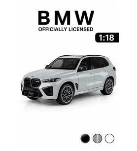 1:18 BMW X5 M Competition Lisanslı Metal Diecast Model Araba Gri
