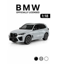 1:18 BMW X5 M Competition Lisanslı Metal Diecast Model Araba Gri