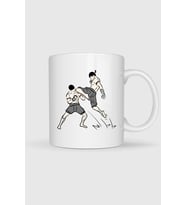 Muay Thai Boxing Martial Arts Muay Boran Baskılı Kupa Bardak