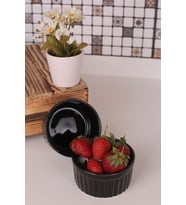 2 Li Sufle Kabı Fırın Kabları (10X5CM)