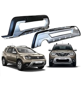 Dacia Duster Uyumlu 2018-2020 Ön Arka Tampon Ek Koruma Difüzör...