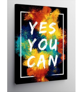 Kanvas Tablo Yes You Can