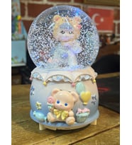 Mega Boy Kar Küresi Sevimli Kız Full Otomatik Kar Püskürtmeli Işıklı Müzikli
