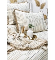 Şaheser Home Collection Yatak Örtüsü Çift Kişilik Müslin Lia Bej