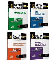 ALTIN KARMA YAYINLARI AYT MATEMATİK+FEN BİLİMLEİ + TÜRKDİLİ EDEBİYATI VE SOSYAL BİLİMLER +SOSYAL BİL