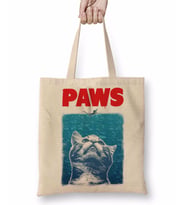 Paws Jaws Horror Korku Film Movie Spielberg Crossover Bez Çanta Uzun Saplı