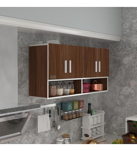 Kenzlife hazır mutfak vesper cvz 060*120*22 mutfak banyo dolabı kapaklı raflı (Karışık)