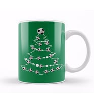 Football Christmas Tree Baubles Kupa Bardak Porselen