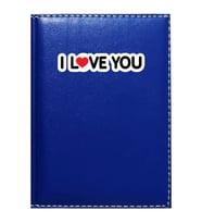 PROMOSYON DENİZİ  I LOVE YOU 8 GÖRSELLİ LACİVERT RUHSAT KABI