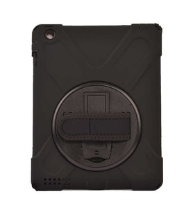 Apple iPad 2 3 4 Kılıf Zore Defender Standlı Koruyucu Kılıf (Siyah)