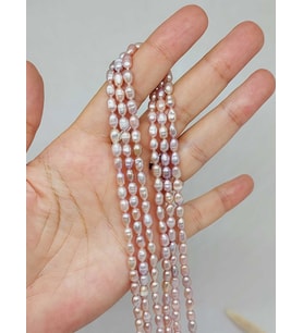 İnci Dizi Pembe Royal Quality 4*6mm (53338)
