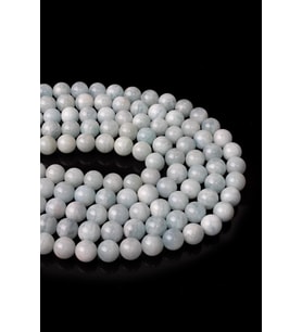 10 MM Akuamarin Taşı Dizi A (Mavi)