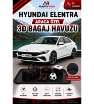 Hyundai Elentra 2021 - 2026 Araca Özel 3D Bagaj Havuzu