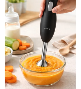 Ergonomik Tasarımlı El Blenderı Paslanmaz Çelik Metal Blender Ayağı