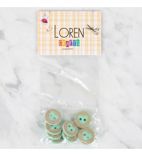 Crafts 8 Li Yeşil Düğme - 325