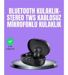 Bluetooth Kulaklık TWS Yüksek Ses Kaliteli Kesintisiz Dijital Göstergeli Kulaklık