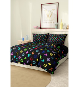 Marcalanya Çift Kişilik Nevresim Takımı Pamuklu Saten Kumaş 6 Parça 3D Dijital Baskı Duvet Cover Set Model.